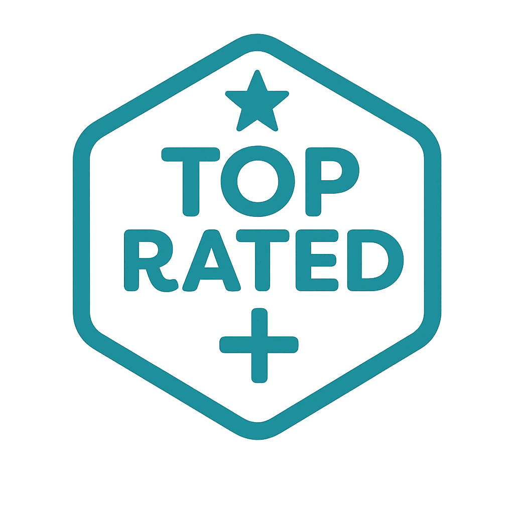 Upwork Top Rated Plus badge